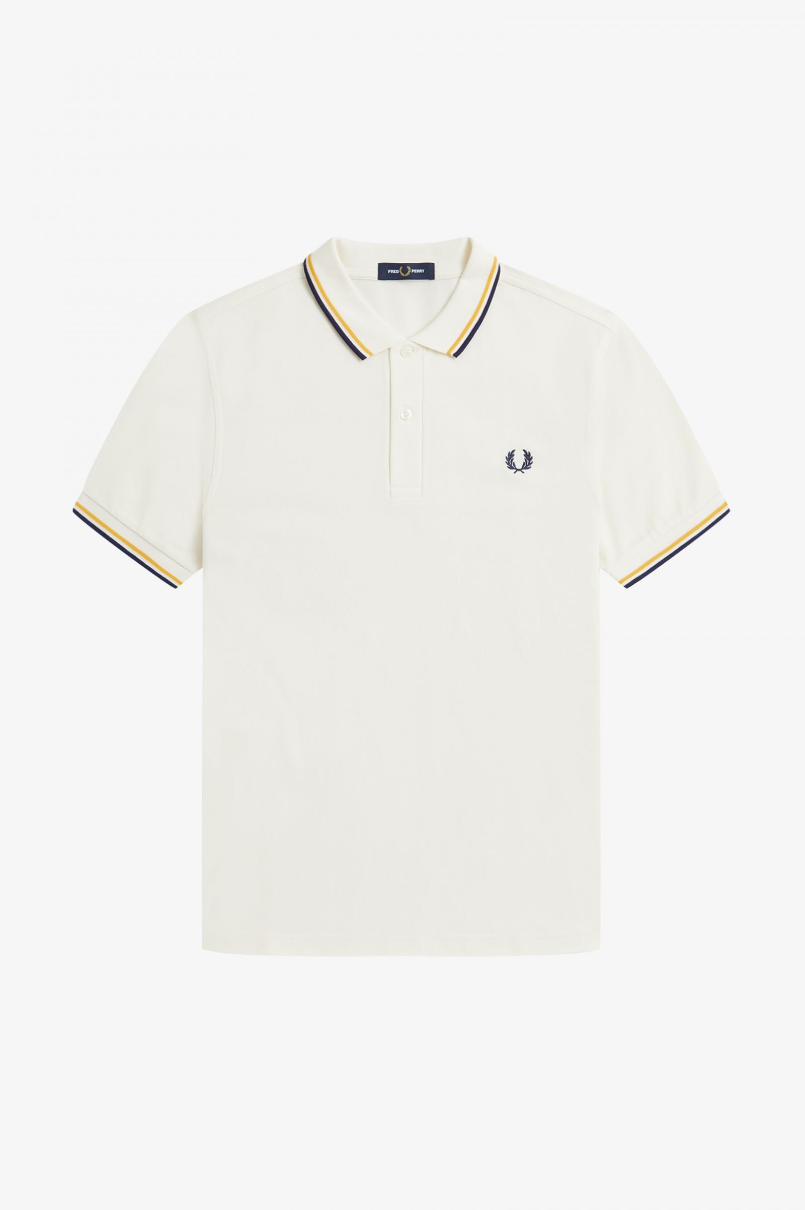 Fred Perry Twin Tipped SS Polo T Shirt M3600 Q30 White