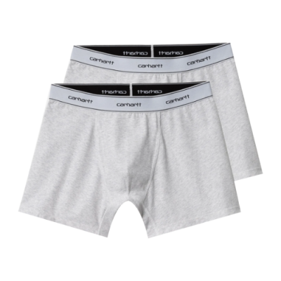 Underwear Men Carhartt WIP Logo Trunks (2 Pack) I029375-1FWXX Grey
