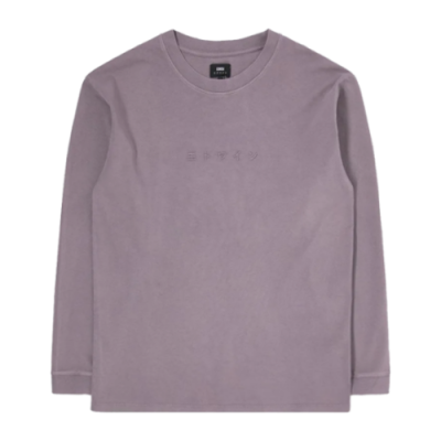 T-Shirts Edwin Edwin Katakana Embroidery LS Lifestyle T-Shirt I030420-0XGNG Purple