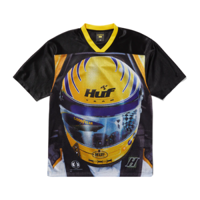 T-Shirts Huf HUF x Goodyear Final Lap Lifestyle T-Shirt KN00469-BLK Black