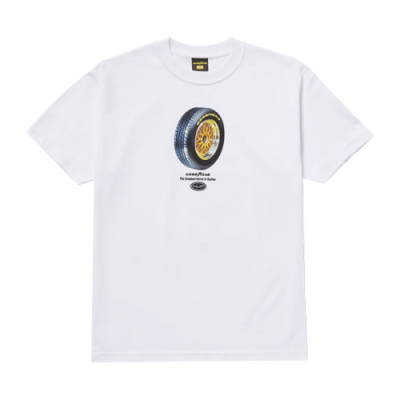 T-Shirts Huf HUF x Goodyear The Greatest Lifestyle T-Shirt TS02119-WHT White