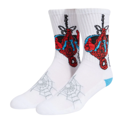 Socks Collections HUF x MARVEL Spider-Man Unisex Legend Anew Sock SK00770-WHT White