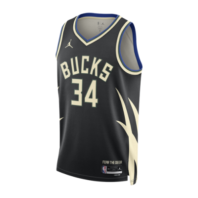 T-Shirts Jordan Jordan Dri-FIT NBA Milwaukee Bucks Statement Edition Swingman Basketball Tank Top DO9533-010 Black