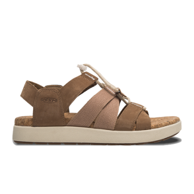 Sandals Keen KEEN Wmns Elle Mixed Strap 1027280-BRWN Brown