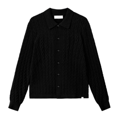 Sweaters Les Deux Les Deux Garret Knit LS Shirt LDM310092-100100 Black