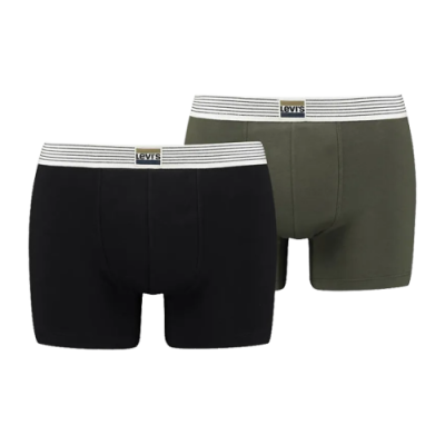 Underwear Men Levi's Sportswear Boxers (2 Pack) 37149-0785 Black Green