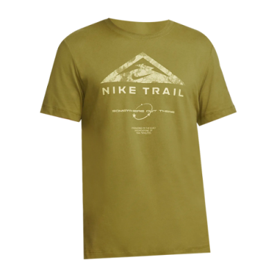 T-Shirts For Running Nike Trail Dri-FIT Off Road Running T-Shirt DZ2727-368 Green