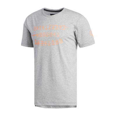 T-Shirts Collections Adidas Harden Slogan SS Basketball T-Shirt CE7313 Grey Orange