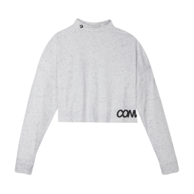 T-Shirts Collections Converse Wmns Cropped Mock Neck marškinėliai 10007156-102